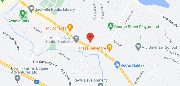 map of 457/459 Sackville Drive